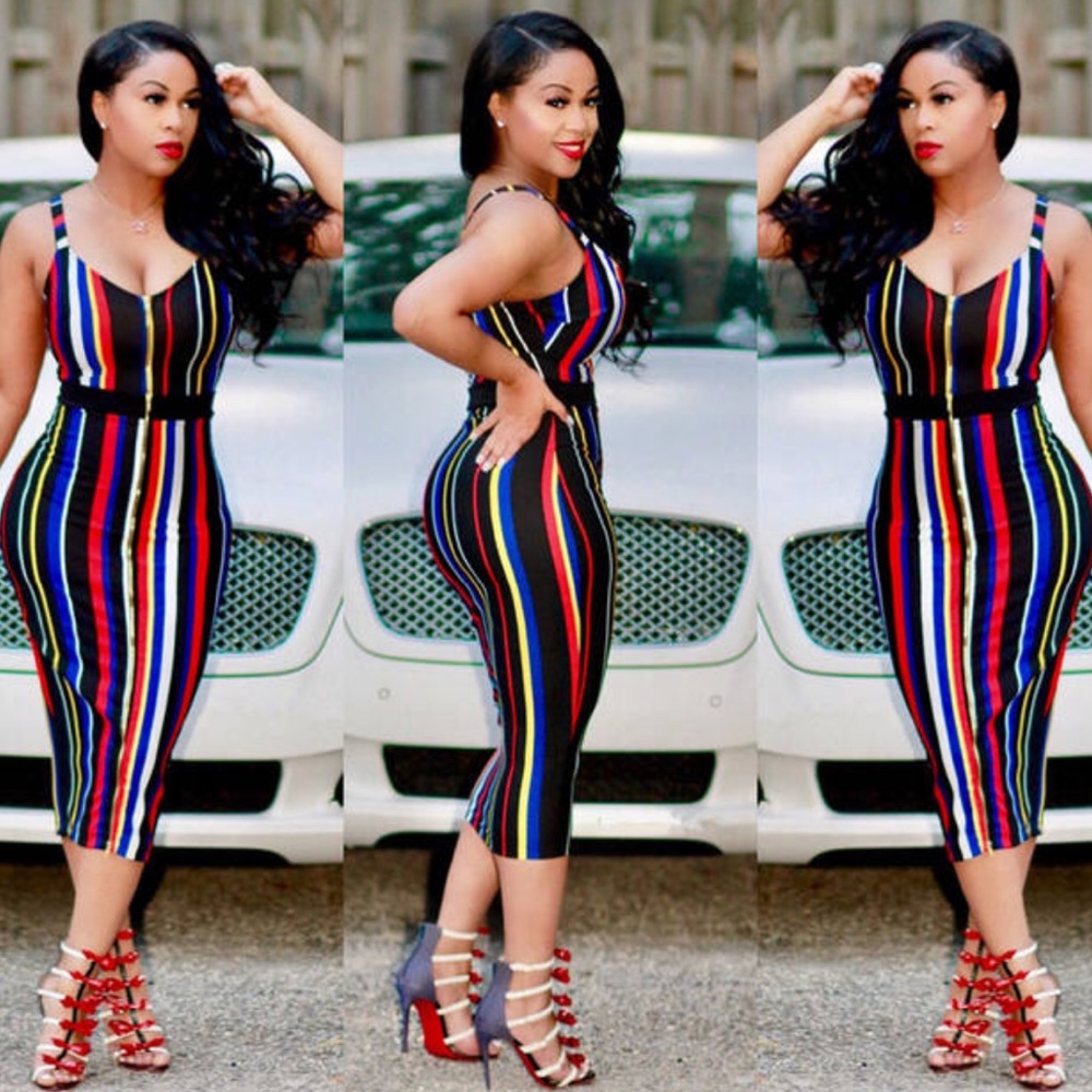 SALE ❤️ Body Striped Dress